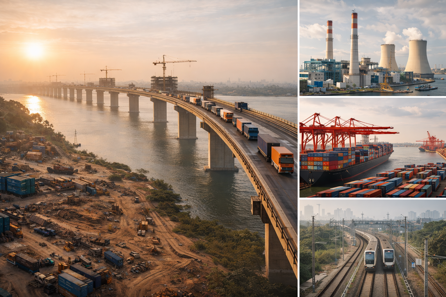 Large scale bridge infrastructure